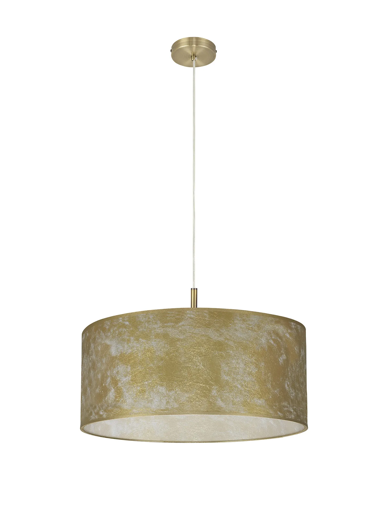 Baymont 60cm 5 Light Pendant Antique Brass; Gold Leaf DK0851  Deco Baymont AB GL